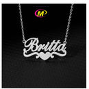 FS Collection Gold Plated Personalized Name Necklace