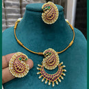 FS Collection Gold Plated Pota Stone Chain Pendant
