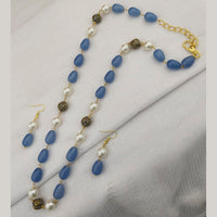 FS Collection Gold Plated Baeds Necklace Set