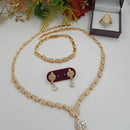 FS Collection Gold Plated AD Stone Jewellery Combo