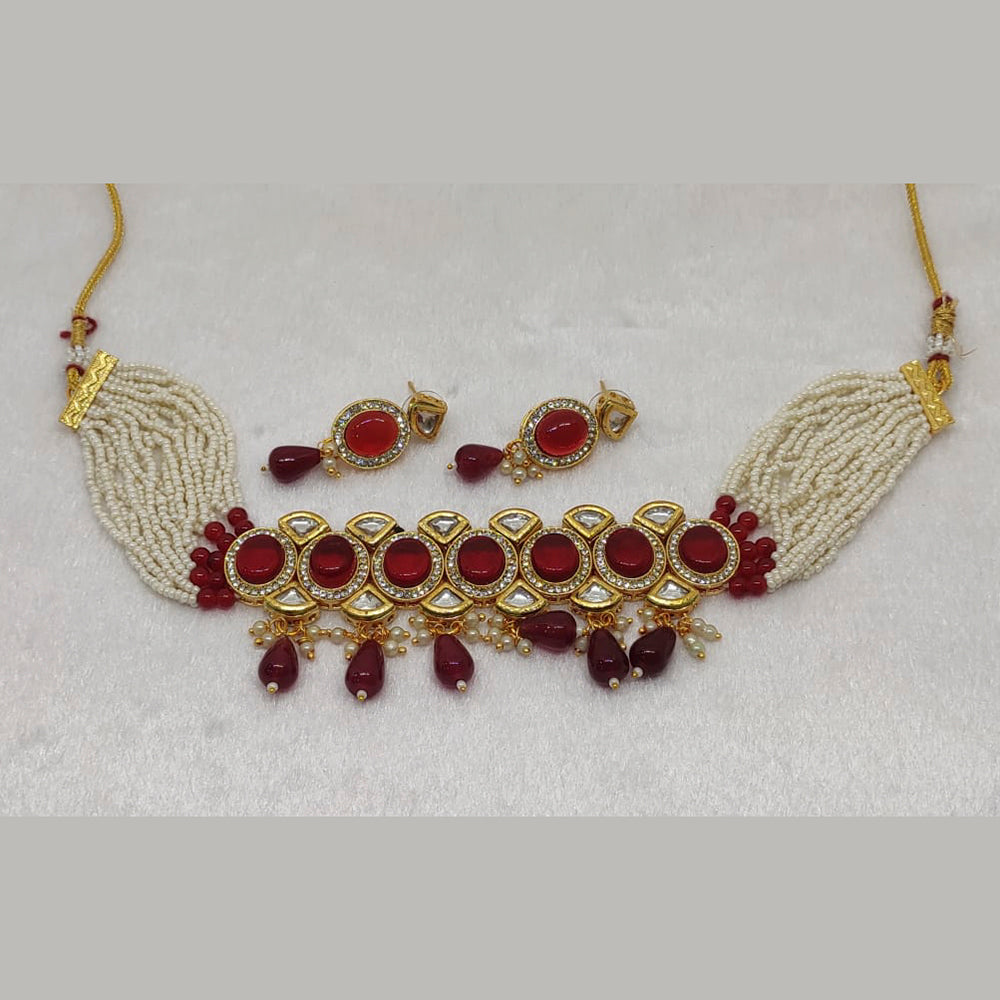 FS Collection Gold Plated Austrian Stone Necklace Set