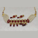FS Collection Gold Plated Austrian Stone Necklace Set