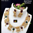 FS Collection Gold Plated Austrian Stone Necklace Set