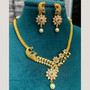 FS Collection Gold Plated Austrian Stone Necklace Set