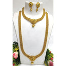 FS Collection Gold Plated Pota Stone Double Set