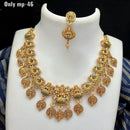 FS Collection Gold Plated Temple Design Necklace Set
