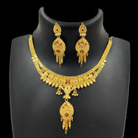 FS Collection Gold Plated Necklace Set