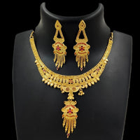 FS Collection Gold Plated Necklace Set
