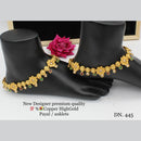 FS Collection Copper Gold Plated Pota Stone Payal