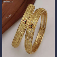 FS Collection Gold Plated Bangles Set
