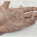 FS Collection Gold Plated AD Stone Necklace Set