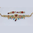 FS Collection Kundan Stone Choker Necklace Set