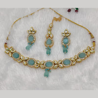 FS Collection Kundan Stone Choker Necklace Set