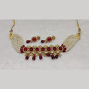 FS Collection Kundan Stone Choker Necklace Set