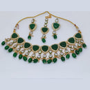 FS Collection Kundan Stone Choker Necklace Set