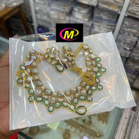FS Collection Kundan Stone Necklace Set