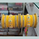 FS Collection Velvet Bangles Set