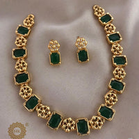 FS Collection Gold Plated Necklace Set