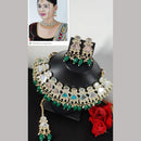 FS Collection Kundan & Beads Necklace Set