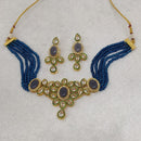 FS Collection Kundan Stone Choker Necklace Set