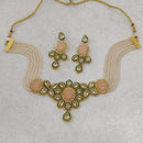 FS Collection Kundan Stone Choker Necklace Set