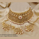 FS Collection Copper Choker Necklace Set