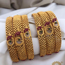FS Collection Gold Plated Bangles Set