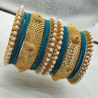 FS Collection Gold Plated Bangles Set