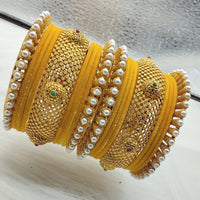 FS Collection Gold Plated Bangles Set