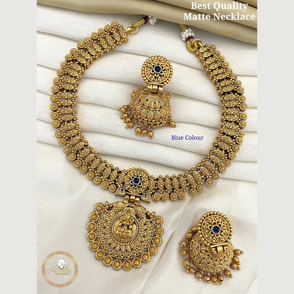 FS Collection Matte Finish Temple Necklace Set