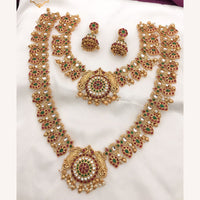 FS Collection Gold Plated Double Necklace Set