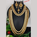 FS Collection Gold Plated Double Necklace Set