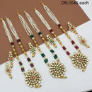 FS Collection Kundan Long Necklace Set
