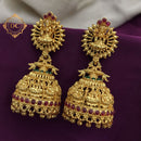 FS Collection Gold Plated Jhumki Earrings