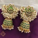 FS Collection Gold Plated Jhumki Earrings