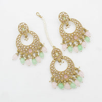 FS Collection Earrings & Maangtikka Set
