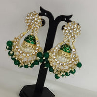 FS Collection Gold Plated Dangler Earrings