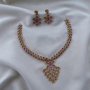 FS Collection Gold Plated AD Stone Necklace Set