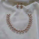 FS Collection Gold Plated AD Necklace Set