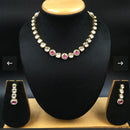 FS Collection Kundan Stone Necklace Set