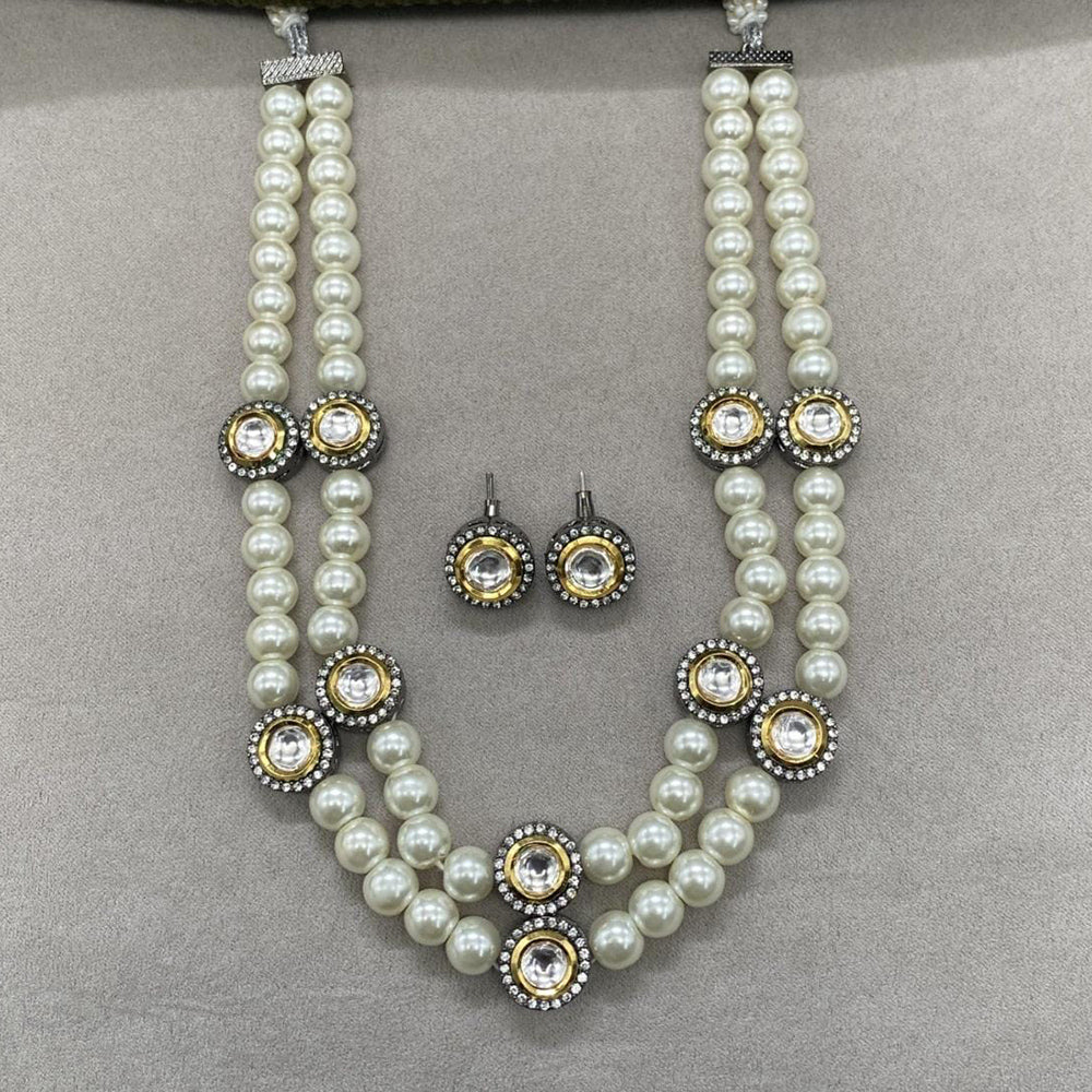 FS Collection Pearls Long Necklace Set