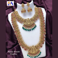FS Collection Matte Finish Double Necklace Set