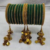 FS Collection Velvet Bangles Set