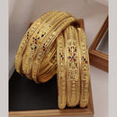 FS Collection Gold Plated Bangles Set