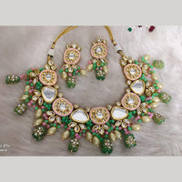 FS Collection Kundan & Beads Necklace Set