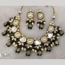 FS Collection Kundan & Beads Necklace Set