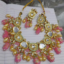 FS Collection Kundan & Beads Necklace Set