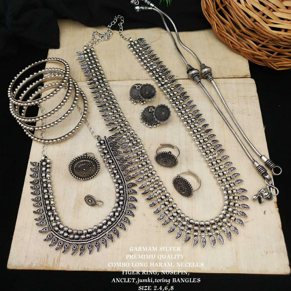Fs Collection Oxidised Plated Combo Set