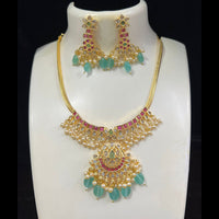 FS Collection Gold Plated Necklace Set