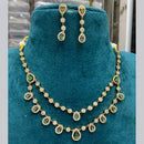 FS Collection Gold Plated AD Stone Necklace Set